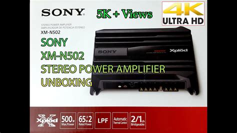 Sony Xplod Channel Xm N Power Amplifier Unboxing Youtube