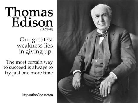 Thomas Edison Quote | Inspiration Boost