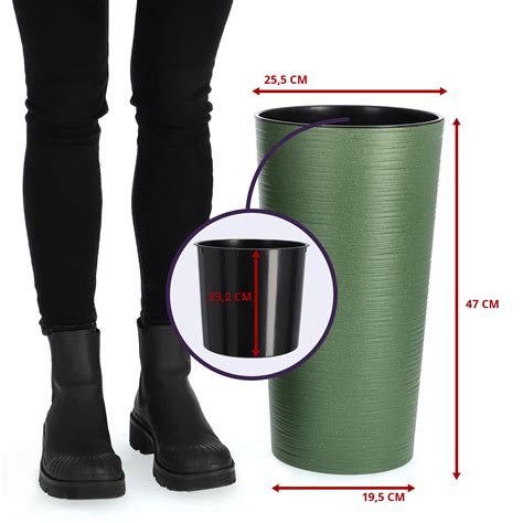 Donica Na Kwiaty D Uto Latina Cm Zielona