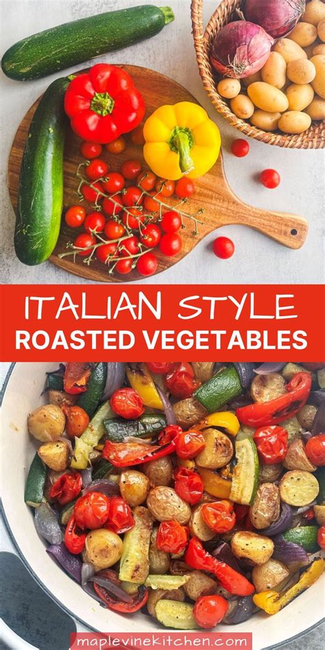 Simple Italian Style Roasted Vegetables Recipe