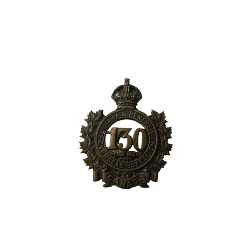 Ww1 Cef 130th Battalion Cap Badge