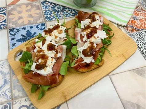 Bruschetta De Jam N Y Burrata Recetas F Ciles Reunidas