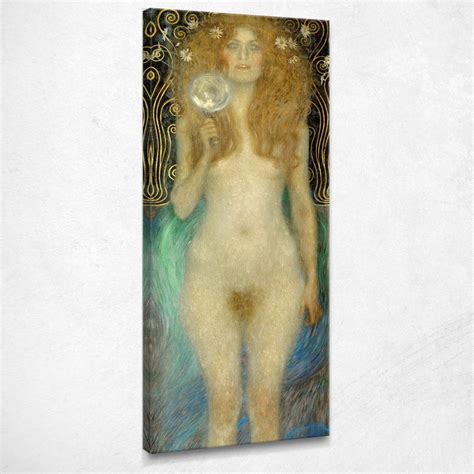 The Naked Truth Gustav Klimt Canvas Print