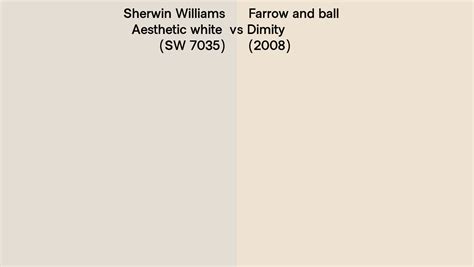 Sherwin Williams Aesthetic White Sw Vs Farrow And Ball Dimity