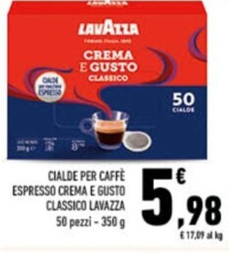 Lavazza Cialde Per Caffè Espresso Crema e Gusto Classico 50 pezzi 350 g