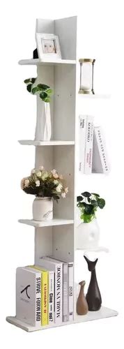 Mueble Librero Minimalista Organizador Estante Color Blanco Meses Sin