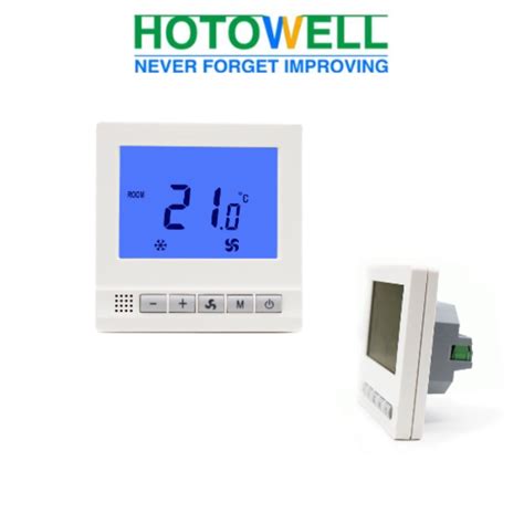 Termostato Digital Fan Coil De 3 Velocidades Con Modbus