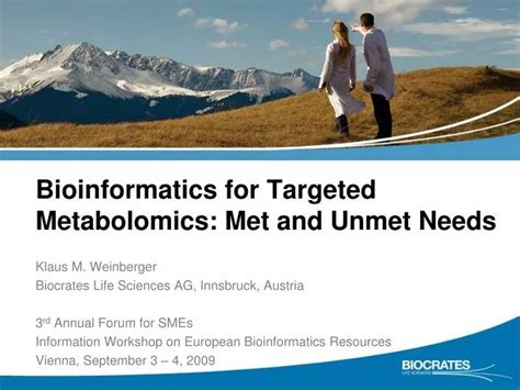 Ppt Bioinformatics For Targeted Metabolomics Met And Unmet Needs