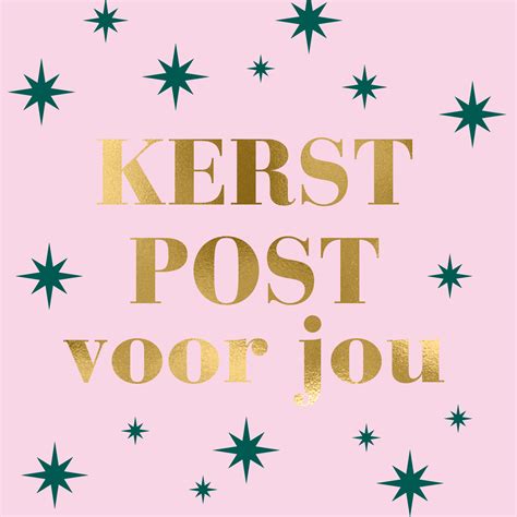 Kerstkaart Hip Kerstpost Voor Jou Hallmark