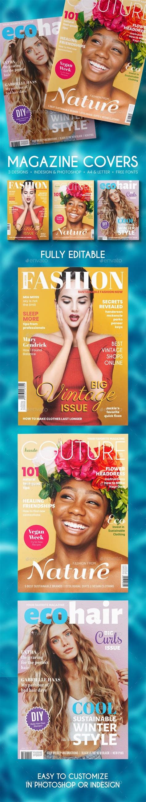 Magazine Cover Templates by Grafee | GraphicRiver | Magazine cover ...