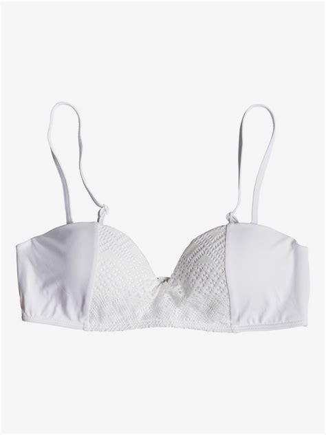 Garden Summers Moulded Underwire Bandeau Bikini Top For Women Roxy