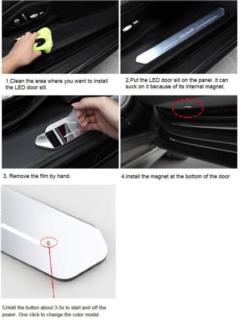 Great Led Illuminated Ford Door Sills With Color Change