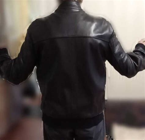 Кожанная мужская куртка р.54 на высокого стройного с длинными руками ...