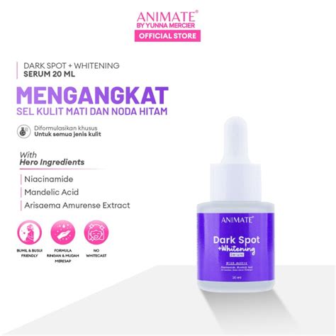 Promo Animate Dark Spot Whitening Serum 20 Ml Kab Bogor Animate