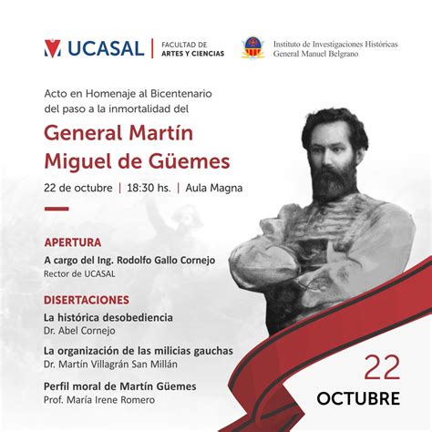 Ucasal Noticias Acto En Homenaje Al Bicentenario Del Paso A La