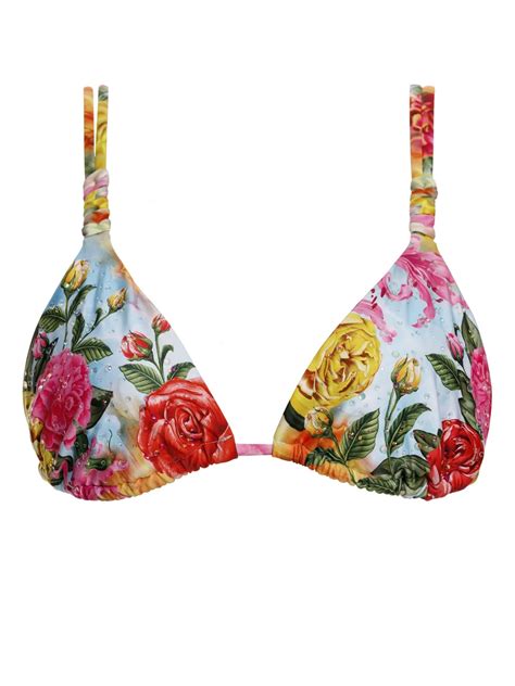 Agua Bendita Top De Bikini Sunny Rojo FARFETCH MX