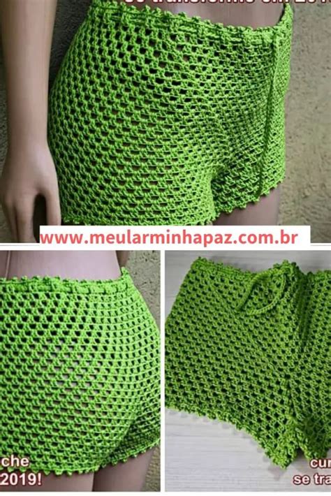 Short De Croche Com Grafico E Receita - 4 Shorts de Crochê Fáceis com Gráfico: Perfeitos para a Praia e o Verão ...