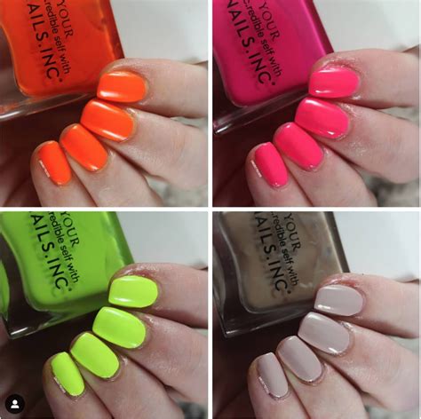 Nails Inc Naked In Neon Set Swatches Review Gingerly Polished