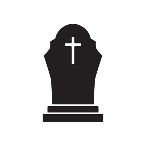 tombstone, gravestone, headstone, stone, tomb vector design template ...