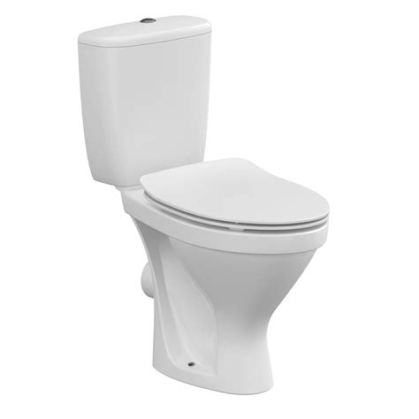 Унитаз-компакт Cersanit Melar 64234 с крышкой-сиденьем микролифт, белый ...
