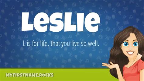 Leslie First Name Personality & Popularity