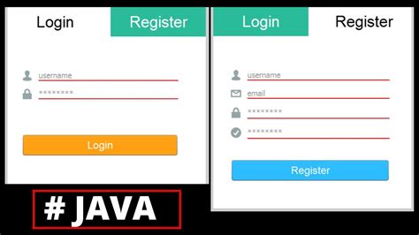 Java How To Design Login And Register Form In Java Netbeans Login