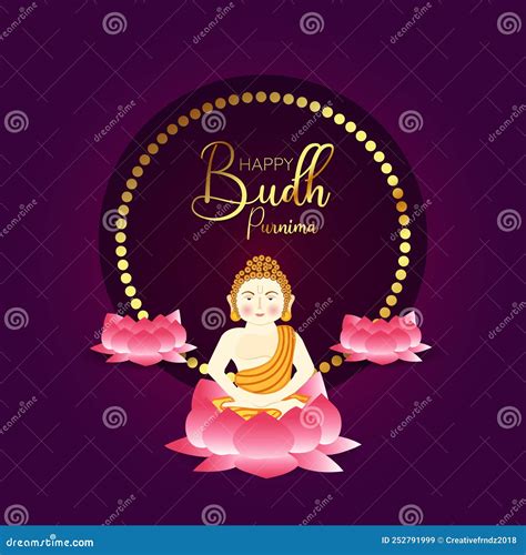 Vesak Day Greeting Card Stock Photo 117445836