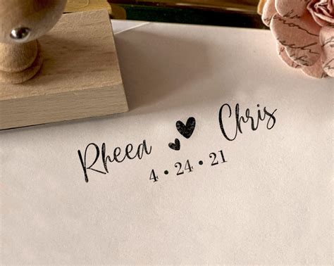 Custom Wedding Rubber Stamps | Stamped with Love