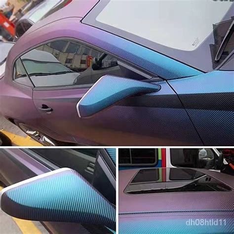 Chameleon 3D Carbon Fiber Vinyl Film Car Sticker Motorcycle Phone Decal