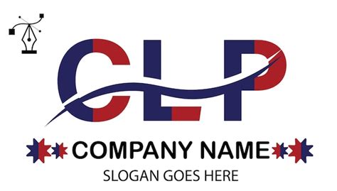 Logotipo De La Letra Clp Vector Premium