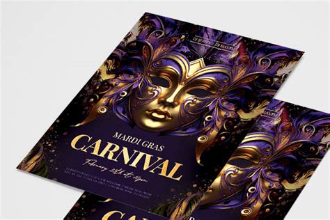 Free Mardi Gras Flyer Template For Photoshop Psd