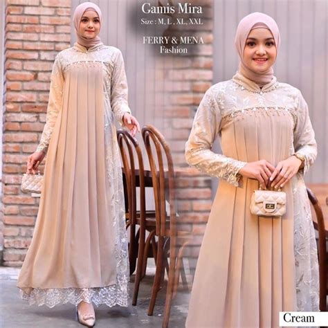 Jual Kn Kebaya Gamis Brukat Ceruty Baby Doll Gamis Kebaya Gamis