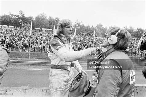 James Hunt Après Son Abandon Grand Prix Automobile De Belgique Sur Le