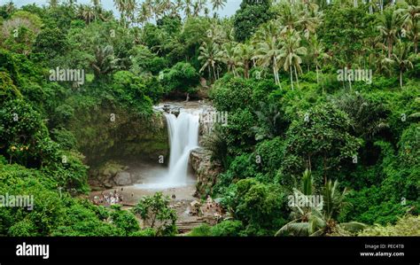 Epic Tegenungan Waterfall Ubud In Bali Indonesia Stock Photo Alamy