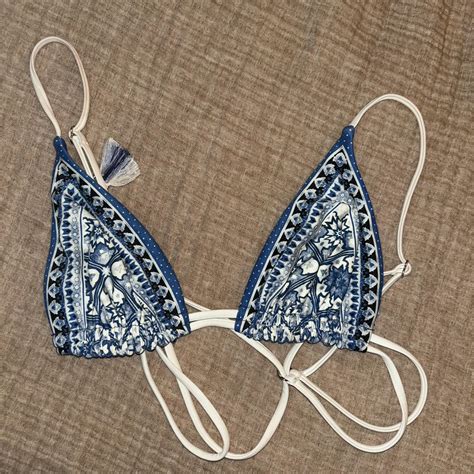 Reversible Triangle Bikini Top Super Comfortable Depop