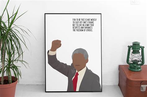 Nelson Mandela Quote Poster South Africa Mandela Print - Etsy