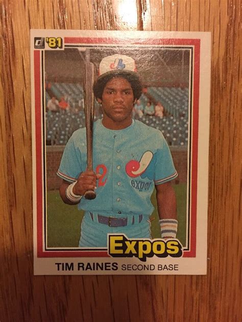 1981 Donruss Tim Raines 538 MINT ROOKIE EXPOS HOF L9 EBay