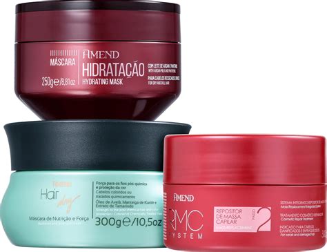 Produtos Para Reposição De Massa Capilar - Kit Amend Cronograma Capilar Reposição de Massa | Beleza na Web