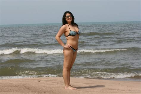 Bikini Model Kristin Ai Enhanced Lakefront Topaz Sharpen Faceai Porn Pic