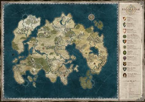 The Duchy Of Bicolline By MaximePLASSE On DeviantArt Fantasy Map