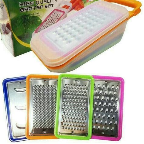 Jual Harga Diskon Parutan Serutan Buah Sayur Multifungsi Grater Set