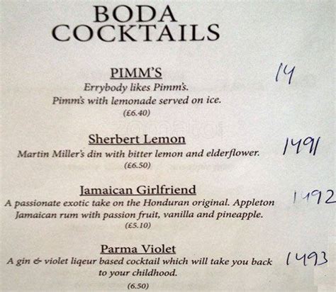 Boda Bar Menu Menu For Boda Bar Leith Edinburgh Zomato Uk