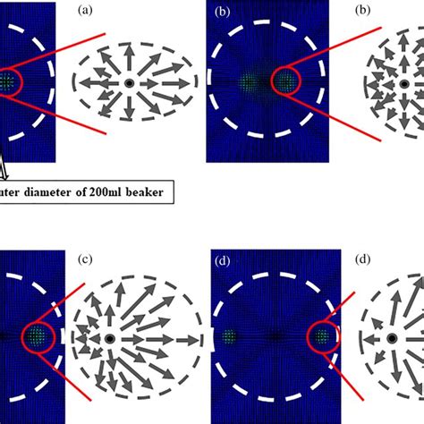 Snapshot of the electric field vector on the interface when the ...