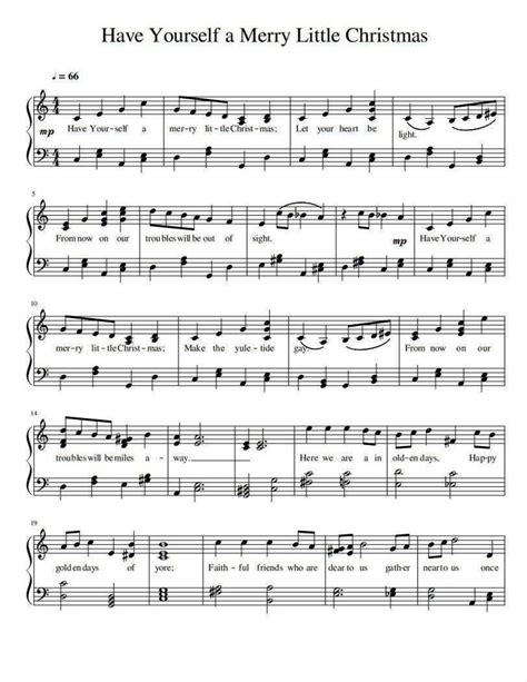 Have Yourself A Merry Little Christmas - Have Yourself a Merry Little Christmas – Piano Sheet Music PDF ...