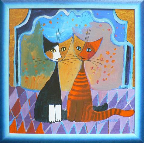 Visite Au Théâtre Par Rosina Wachtmeister Кошачий арт Котята Кошки