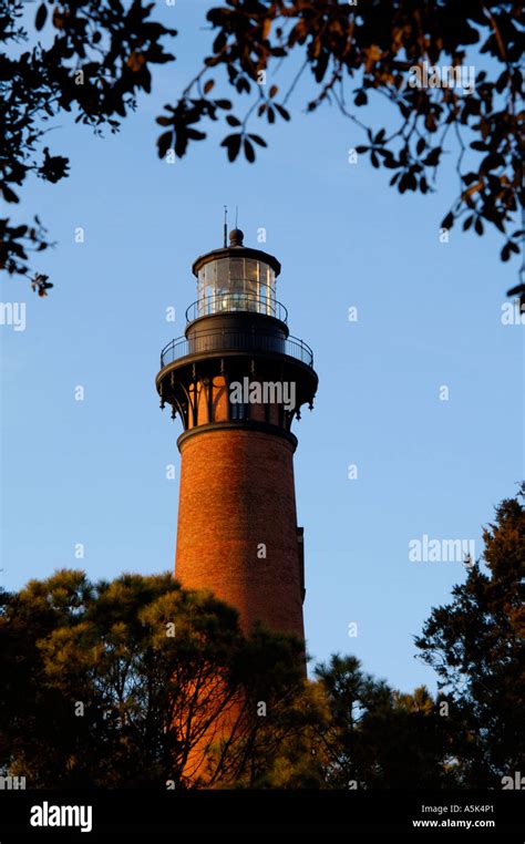 Currituck Beach lighthouse at Corolla North Carolina USA Stock Photo ...