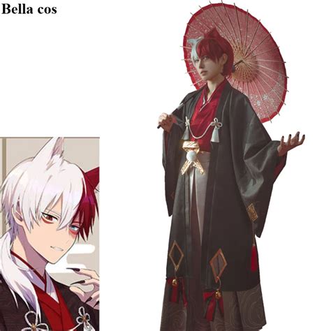 My Hero Academia Todoroki Shoto Cosplay Costume Male Kimono Uniform