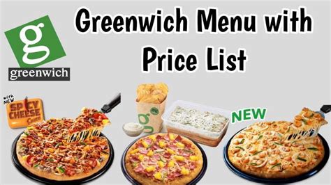 Greenwich Menu With Updated Prices Philippines 2024