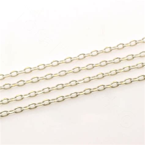 Coloured Jewellery Chain White