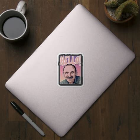 Uncle Leo HELLO Aesthetic Tribute Design - Hello - Sticker | TeePublic